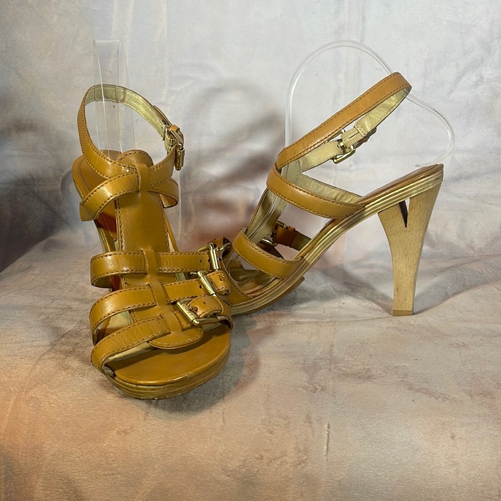 MK Leather Strap Heels
